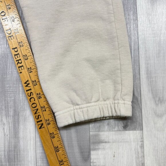 ✅Mens L Talentless Sweatpants Embroidered Logo Ivory/Bone Joggers Y2K Streetwear - Picture 9 of 11